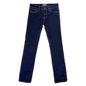 LL Bean Signature Jeans Women's 4 Blue Skinny Denim Cotton Casual Preppy
